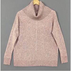 Sundance XS Soft Knit Cowl Neck Sweater Pink Heathered Pullover-Gracie Isle